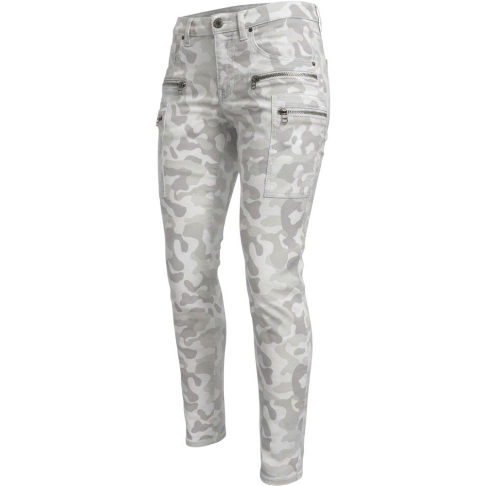 Victorias Secret VS Cargo Crop Skinny Jeans Camo Cream Size 2/XS Utility Edgy